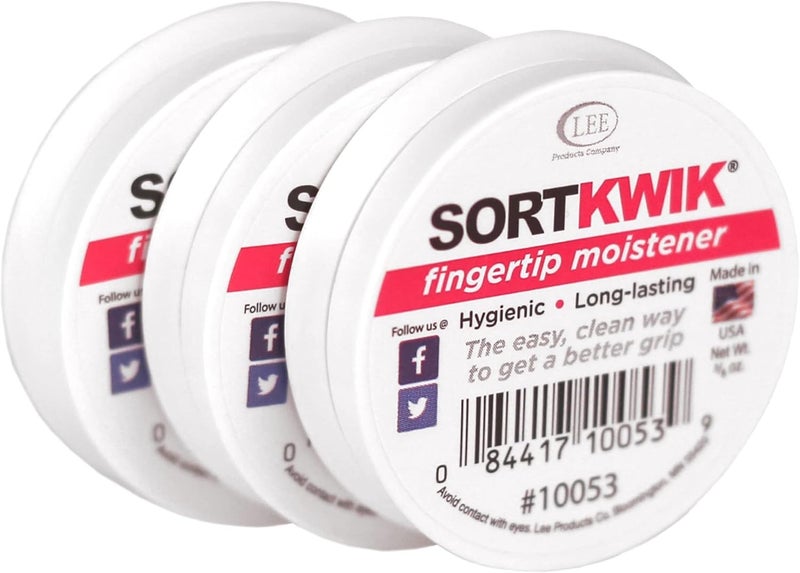 Sortkwik Lee Sortkwik Fingertip Moistener - Pack of 3, 0.63 Oz, Hygienic Grip Enhancer - Image 2